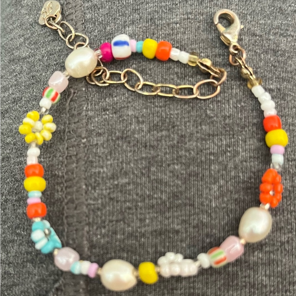 Frasier Sterling Flower Beaded Bracelet